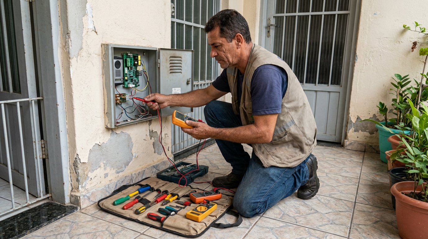 Troca de Fiação de Interfone em Taubaté‑SP